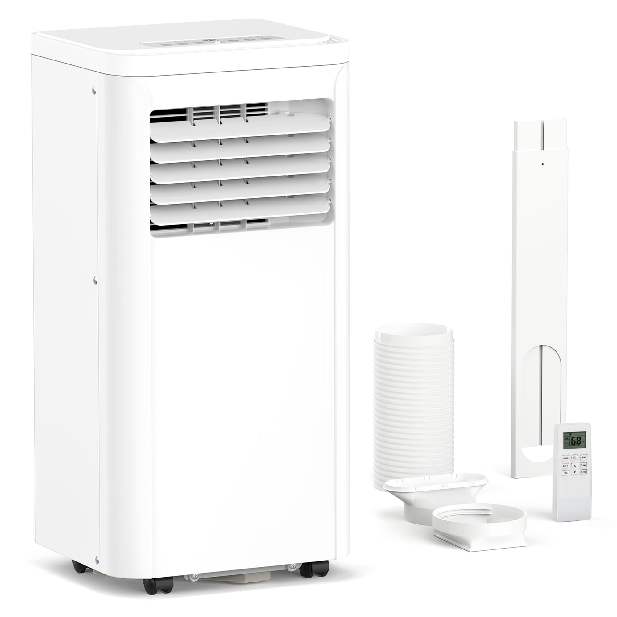 ZAFRO 8,000 BTU Portable Air Conditioners, 4 Modes Portable AC Unit Built-in Cool/Dehumidifier/Fan/Sleep, 24Hrs Timer, for Bedroom/Indoor Rooms