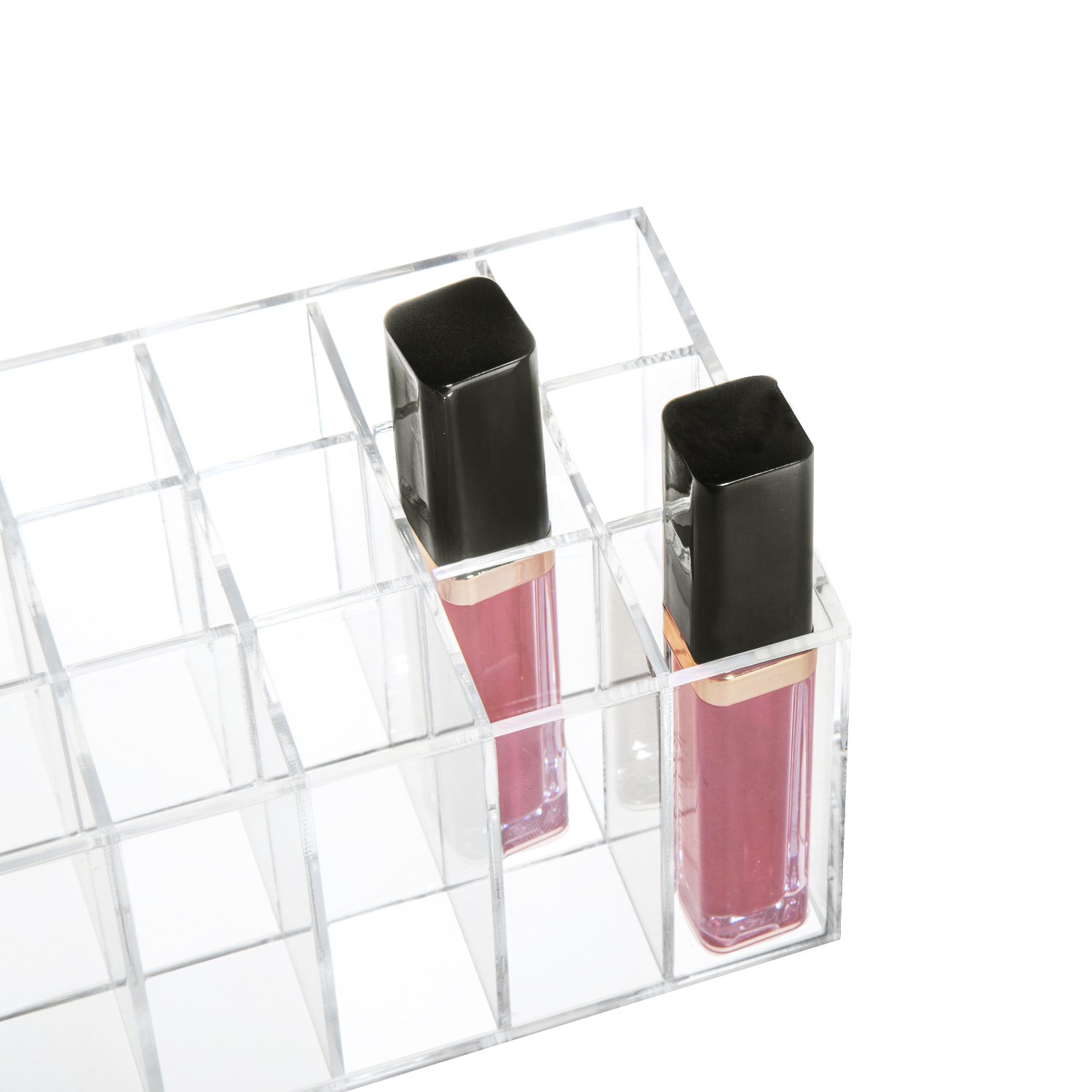 Buy Lip Gloss Holder Organizer, HBlife 24 Spaces Clear Acrylic Makeup