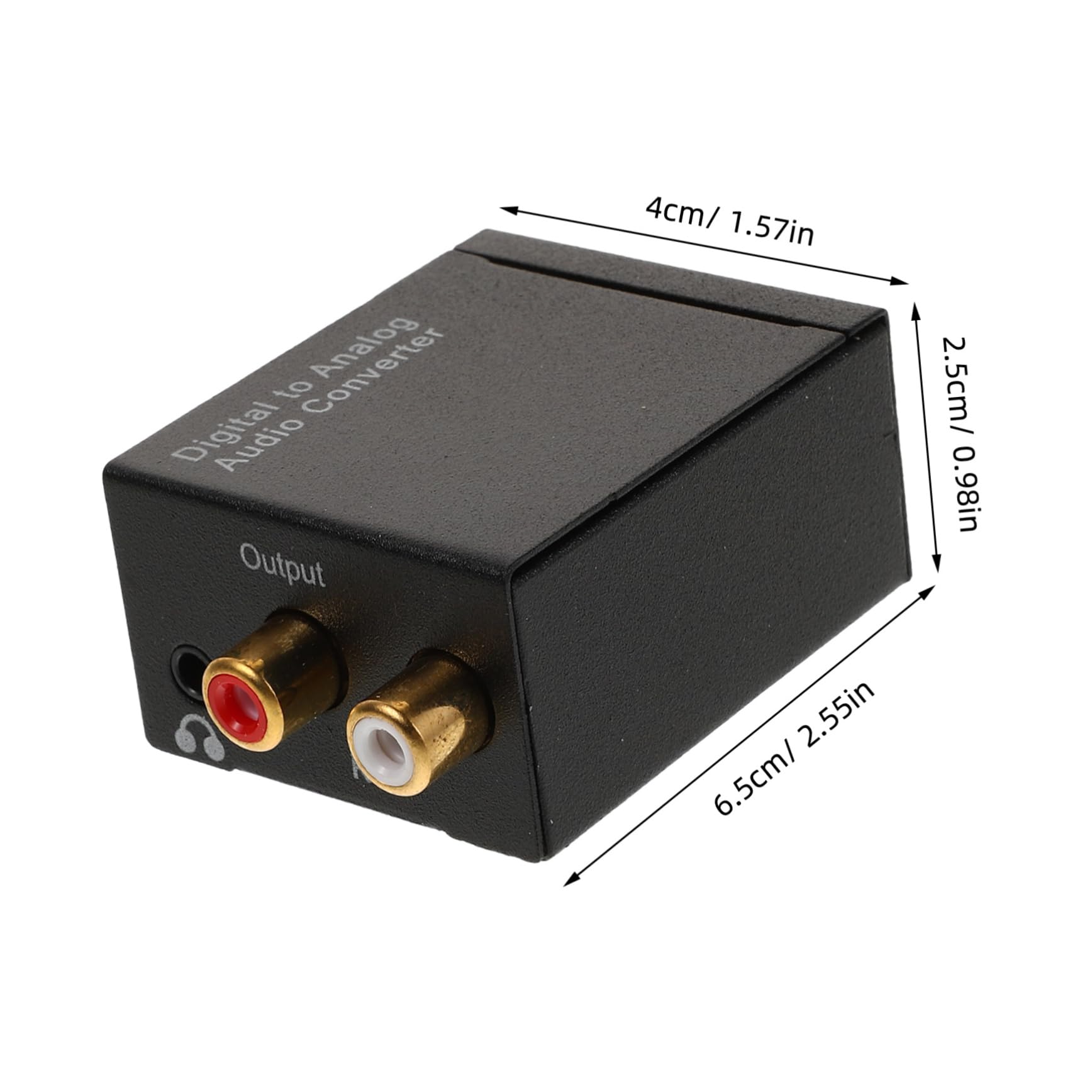 OSALADI Digital to Analog Audio Converter Optical to Jack Adapter for Tvs and Rvs Design High Fidelity Audio Transmission Durable and Versatile