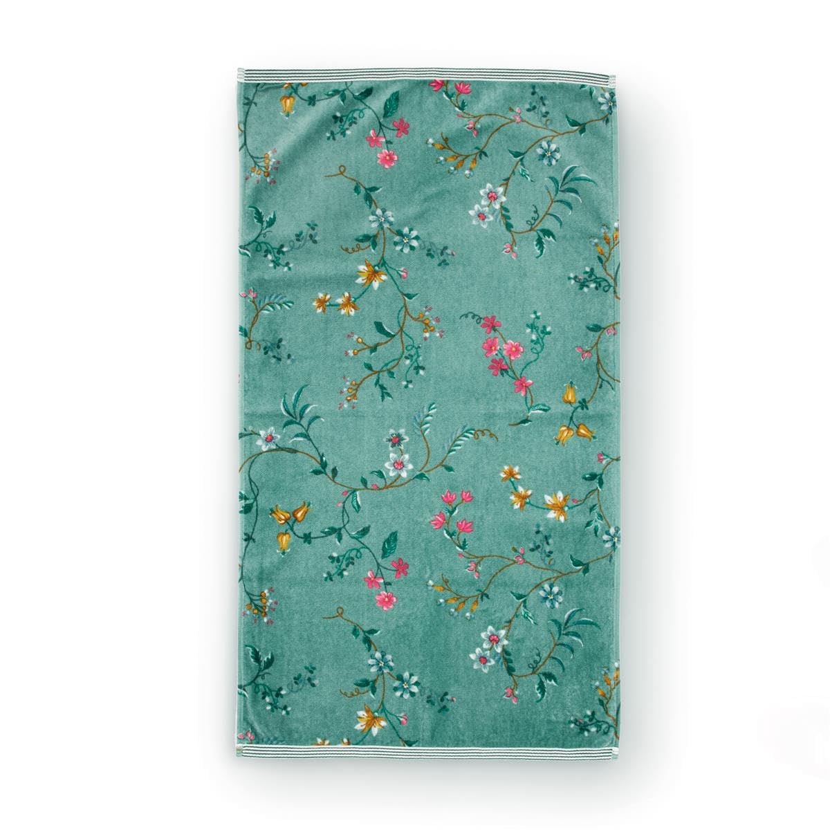 Pip Studio Ręcznik Les Fleurs | zielony - 55 x 100