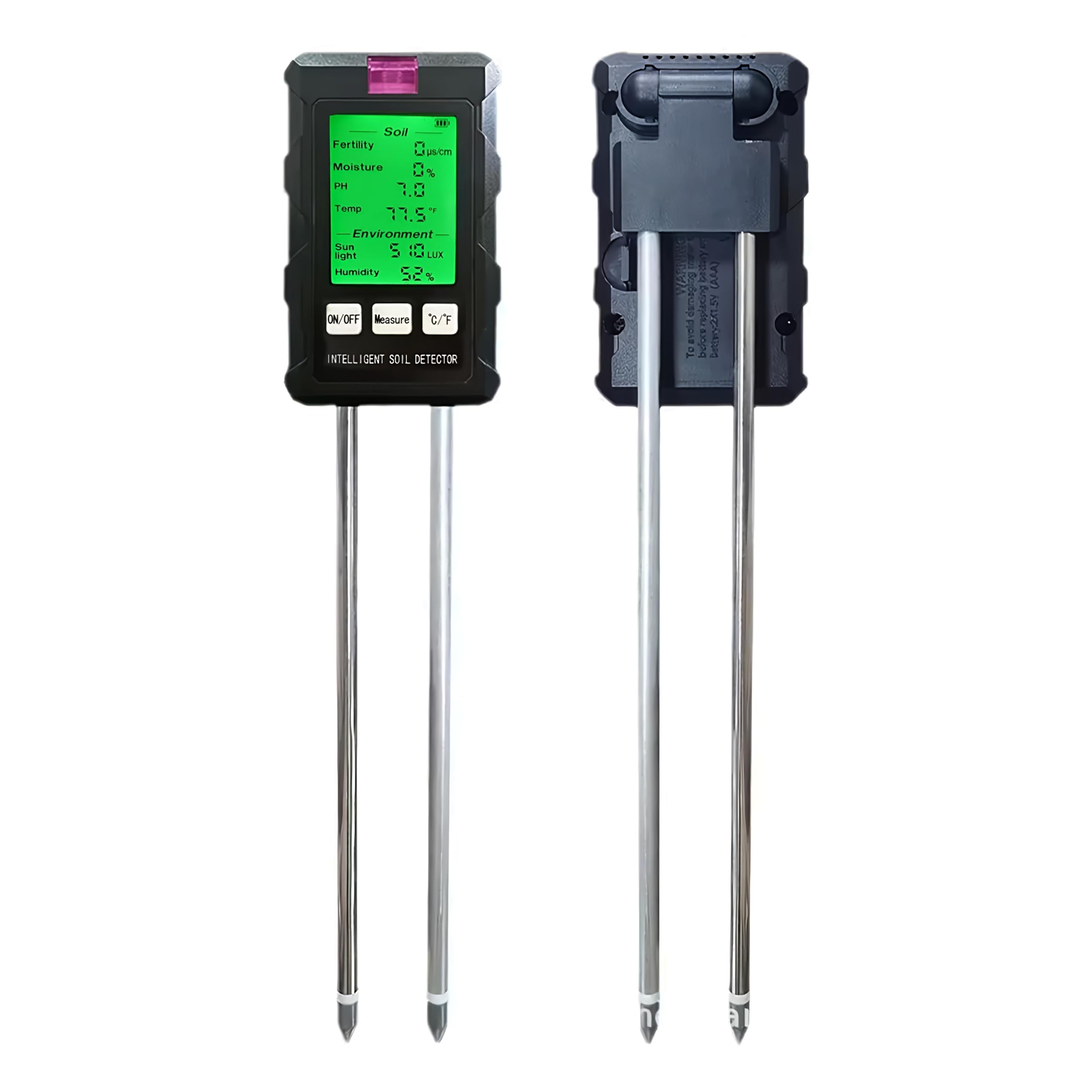 Doctor Le Parco 6-in-1 Soil Tester – Dual 180mm Probe Meter for pH, Fertility, Temperature, Moisture, Humidity, Sunlight – Garden, Lawn, Farm, Indoor Plants – 6M Warranty