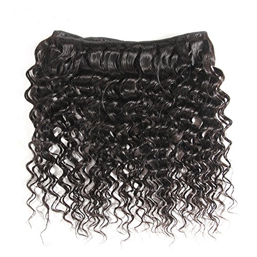 Miniatura 5 de Extensiones de cabello humano Remy virgen camboyano 8A, extensiones de cabello humano Remy de onda profunda, 3 unidslote, 10.58 oz, color natural,