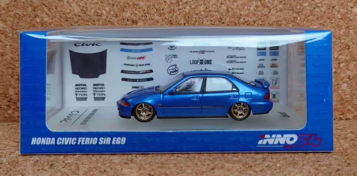 Amazon | イノモデル 1/64 ミニカー シビック フェリオ SiR EG9 