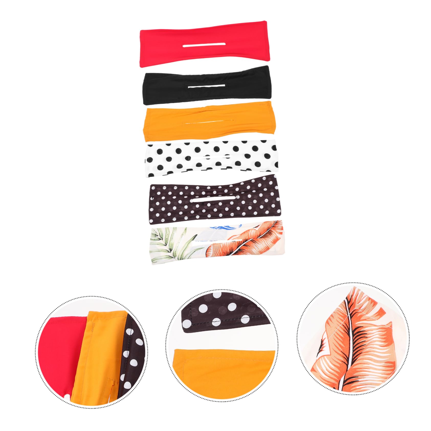 MAGICLULU Lot De 3 Bandeaux Pour Cheveux Pour Femmes Pour Les La Plage Les Festivals De Musique 6 Pièces X 3