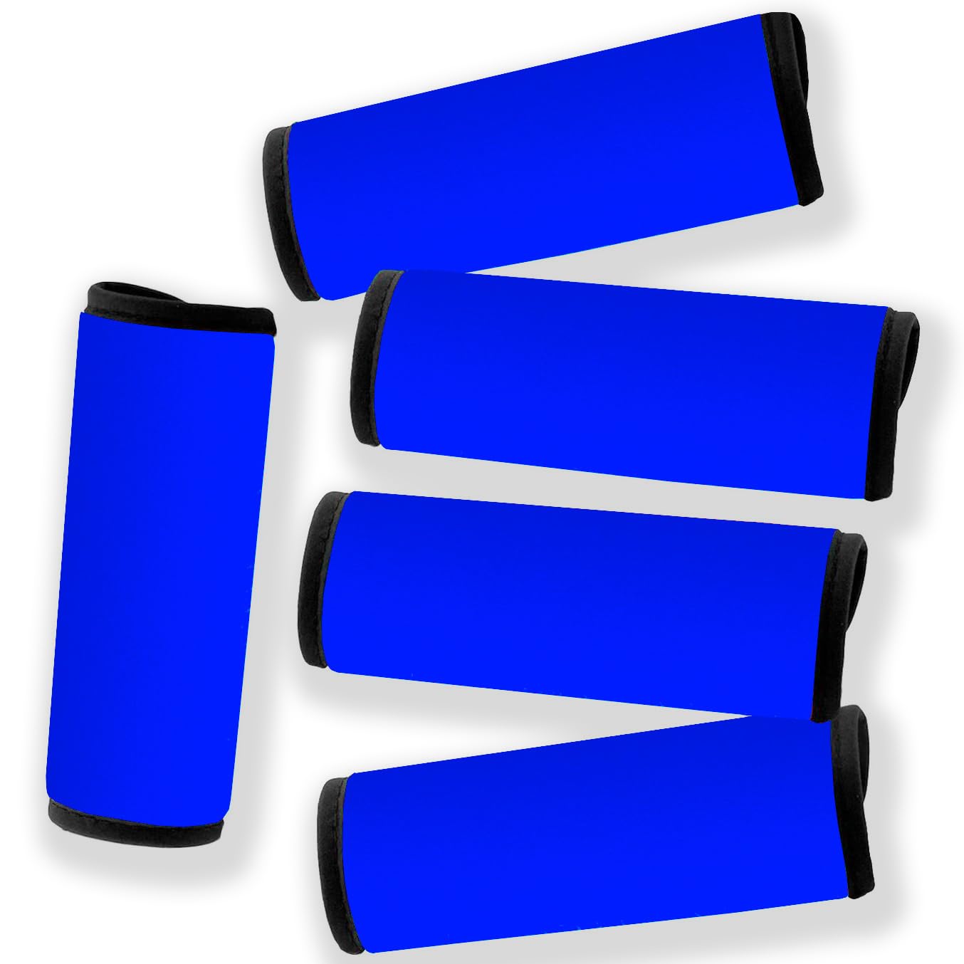 Neoprene Luggage Handle Wrap Fluorescent Colors Luggage Identifiers (Blue)