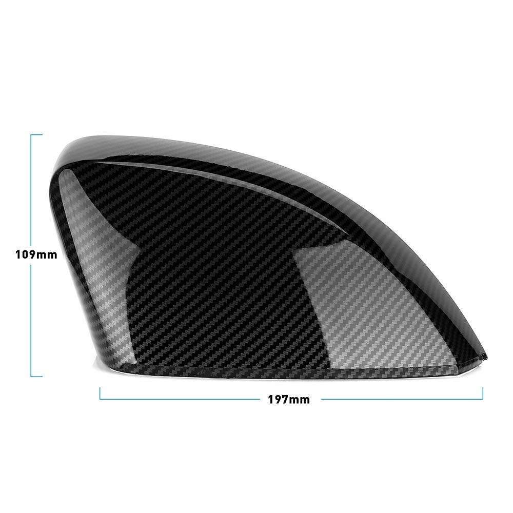 for, A3 S3 8V RS3 Seitenspiegelabdeckungen Kappen Carbon Look 2017 Ersetzen 2015 2016 2018 2013 2014 2019