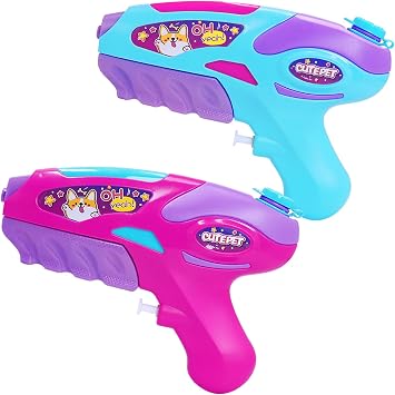 Water Gun for Girls|Kids Squirter Gun Toys,2Pack Toddlers Mini Water Gun Adult Summer Sandy Pool Beach Boys Bathroom Bath Squirter Toys Dog Cat Training