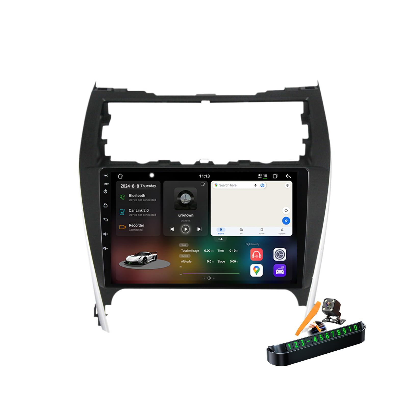 Autoradio Android 14 pour Camry : remplacez votre vieux GPS par un écran tactile 9''