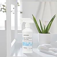 Vista 6 de McKesson Spray limpiador para el cuidado de heridas dérmicas, 16 onzas [6 unidades] Solución de lavado de primeros auxilios para lesiones menores