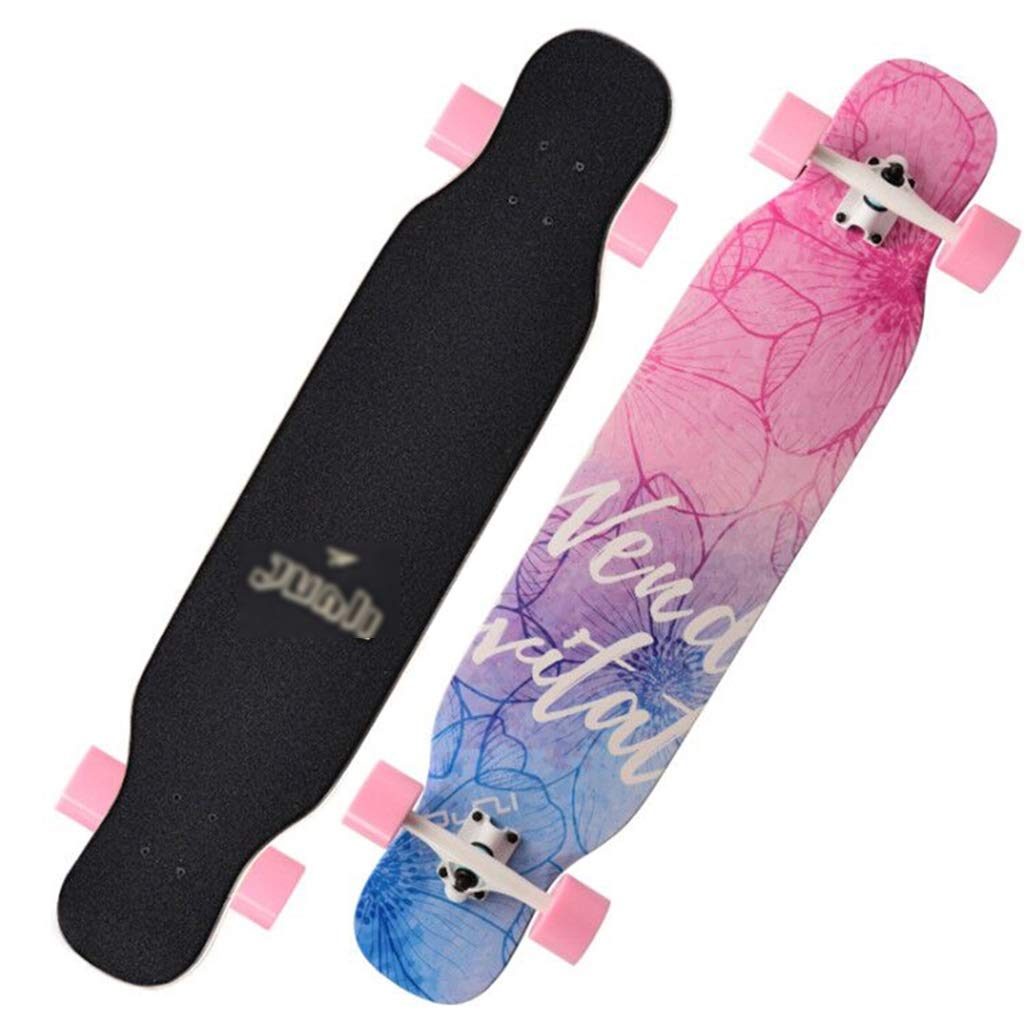 Maple Skateboard Unisex Street Dancing for Beginners Double Tilt Skateboard can Be Used for Various Action Skills (Color : A, Size : 10823.5cm)