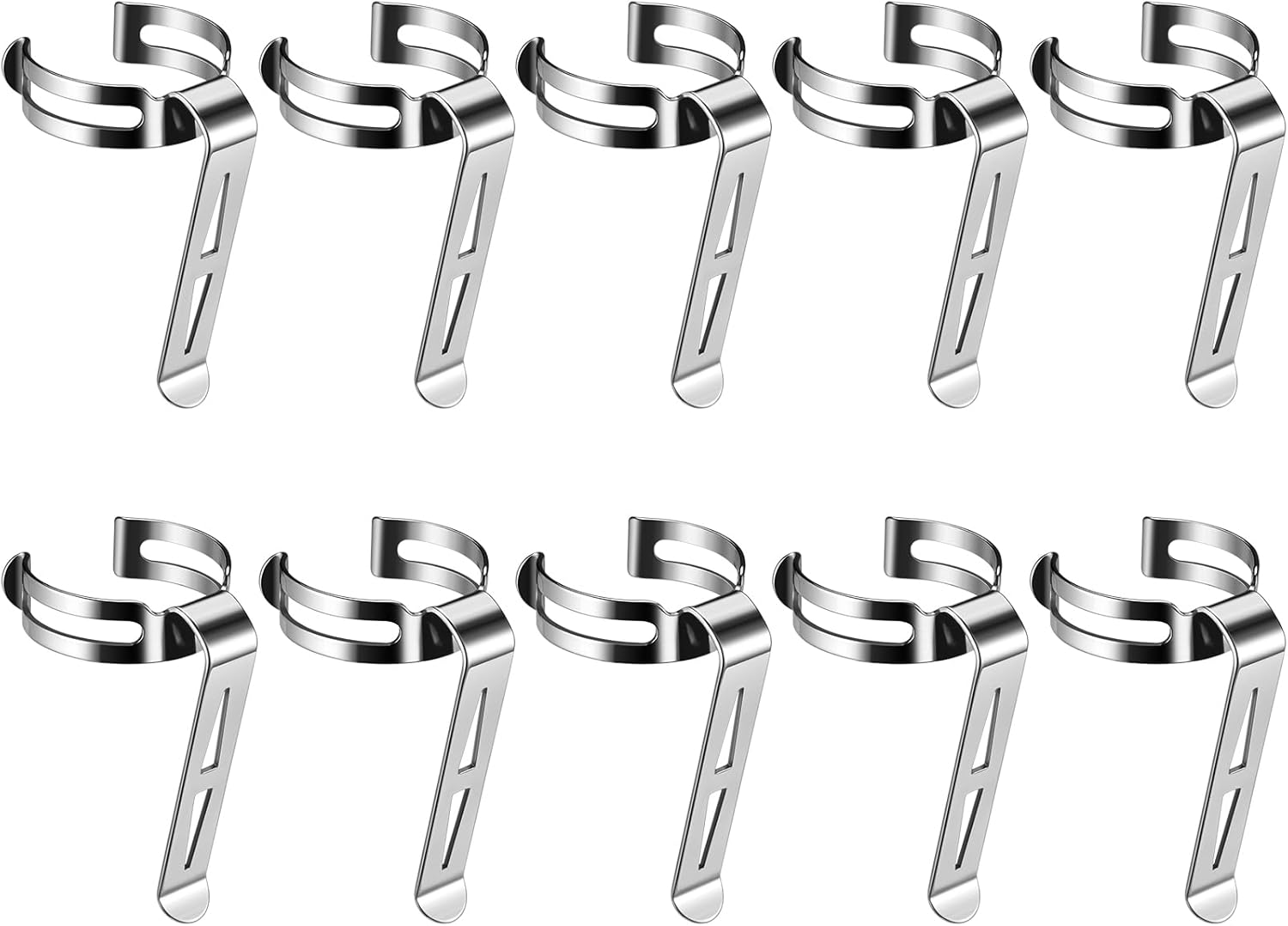 LIGHTFE 10-Pack B107 Flashlight - Stainless Steel Pen Clip, Pocket/Bag Clip, Convenient to Carry