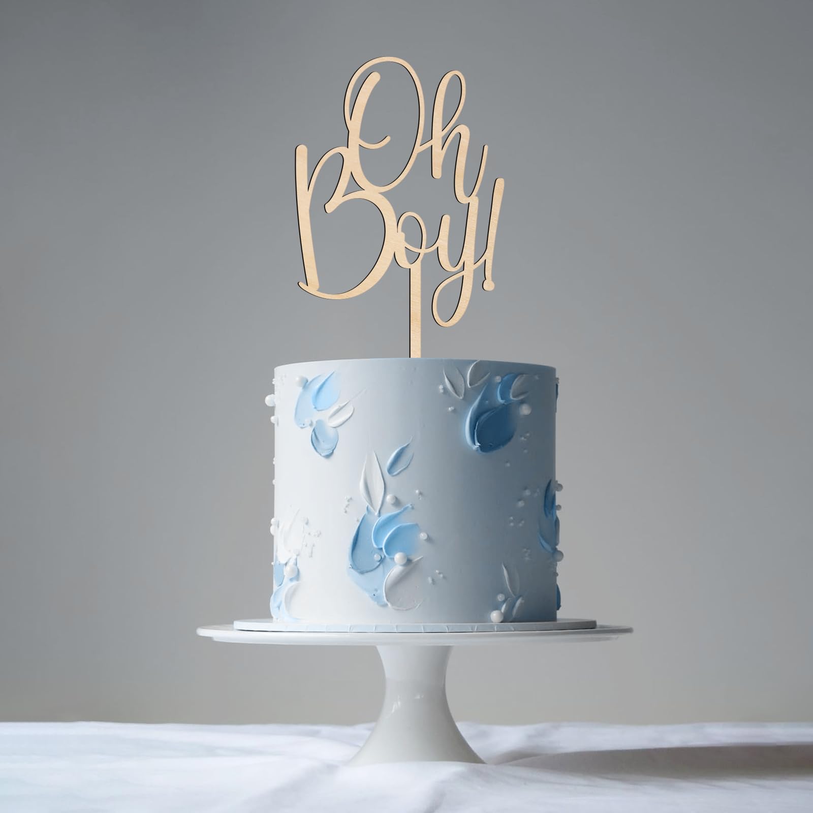 JEYORZY Oh Baby Cake Topper Bois, Topper De Gâteau Pour Baby Shower, Fête, Multicolores