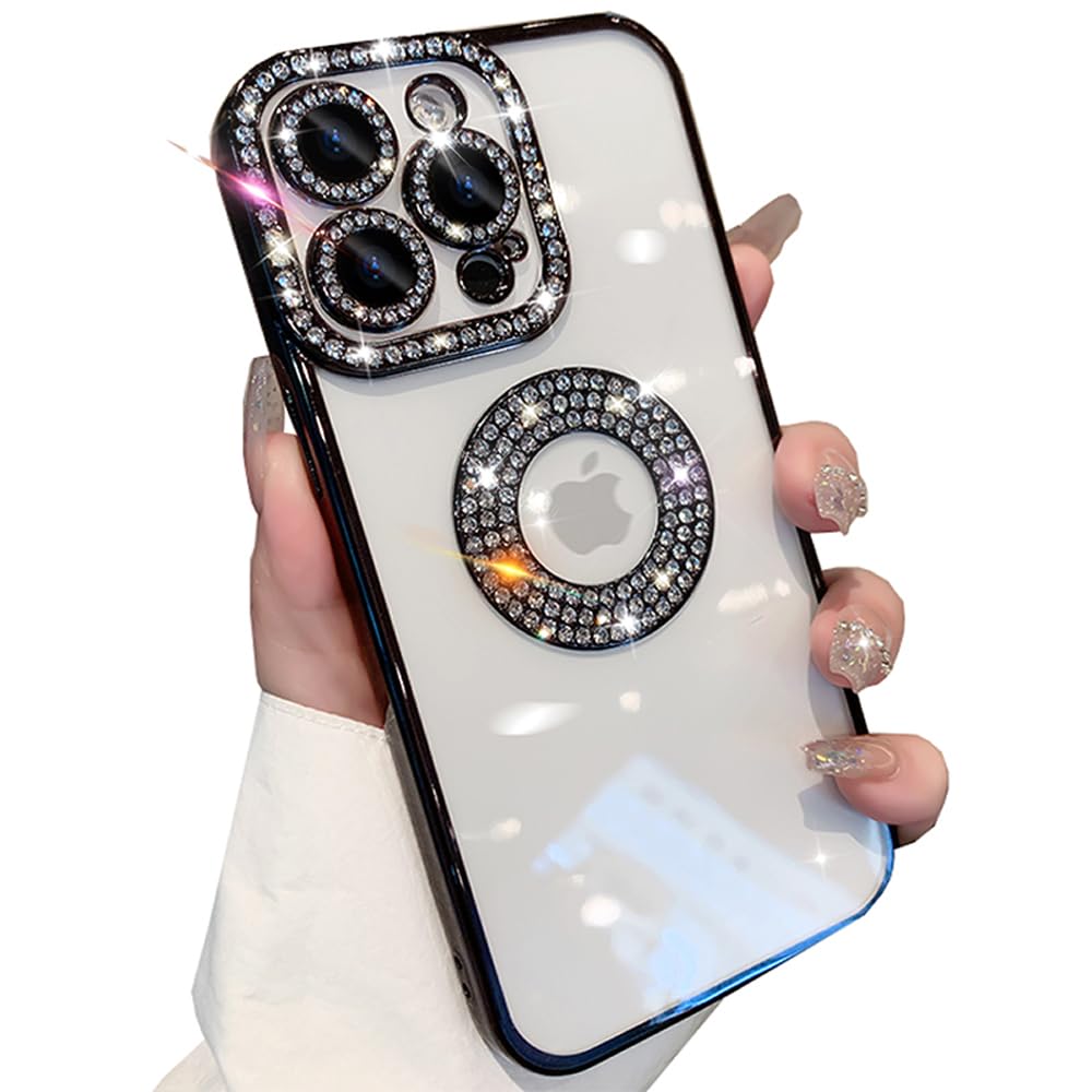 BEZ Glitzer Handyhülle Für IPhone 14 Pro Max | Diamant-Bling Hülle In Flamingo Rosa, Funkeln & Schützen