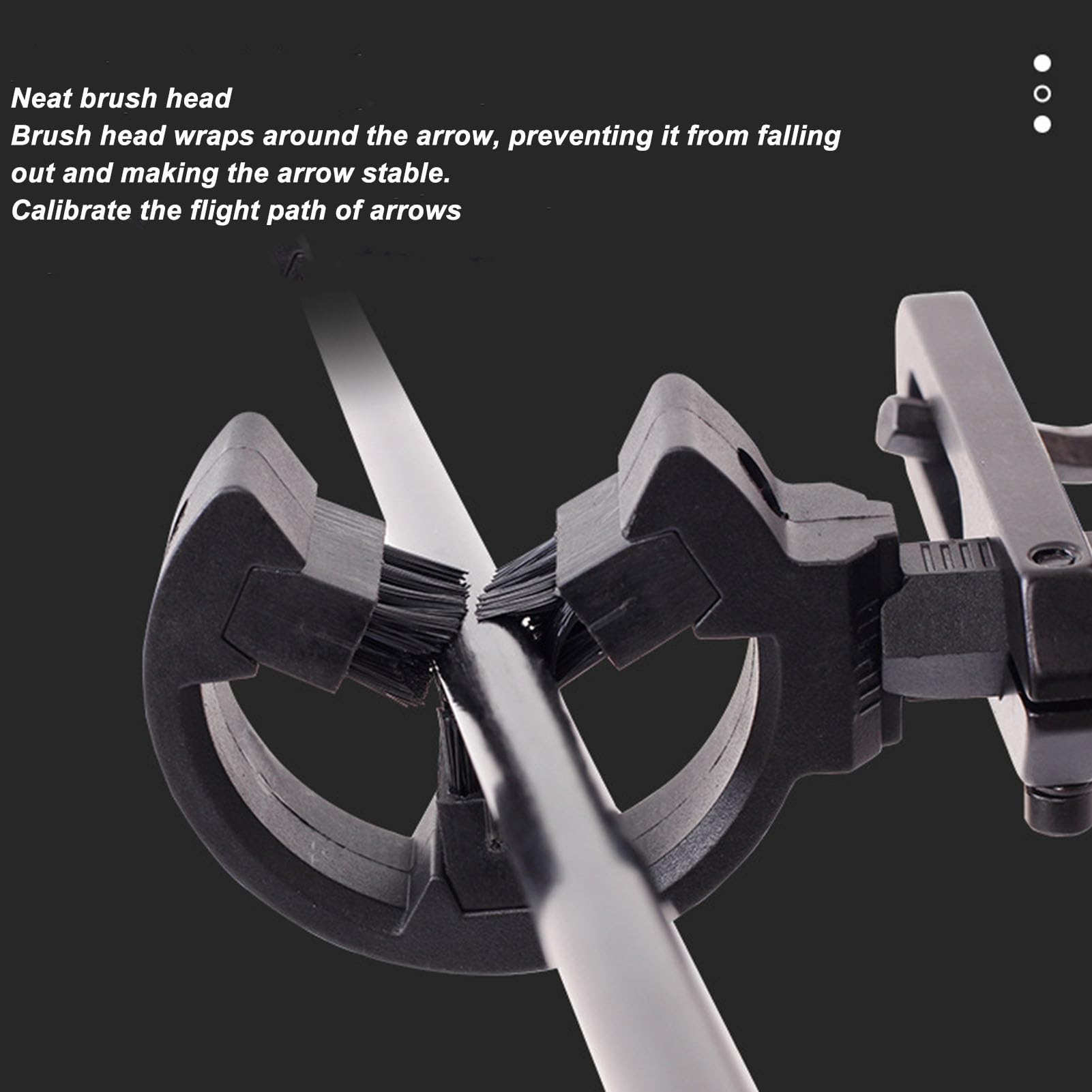 Soporte para Flechas de Tiro con Arco con Compuesto de Cepillo y Cepillo para Arco Recurvo Soporte para Flechas Adecuado para Usuarios Zurdos y Diestros Accesorio Robusto para