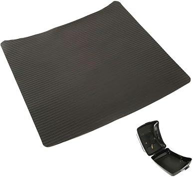 TCT-MOTORPARTS PVC Rubber Mat Insert Liner Fit for Trunk Harley Touring 2014-2025 Road King Street Glide Road Glide Electra Glide Black