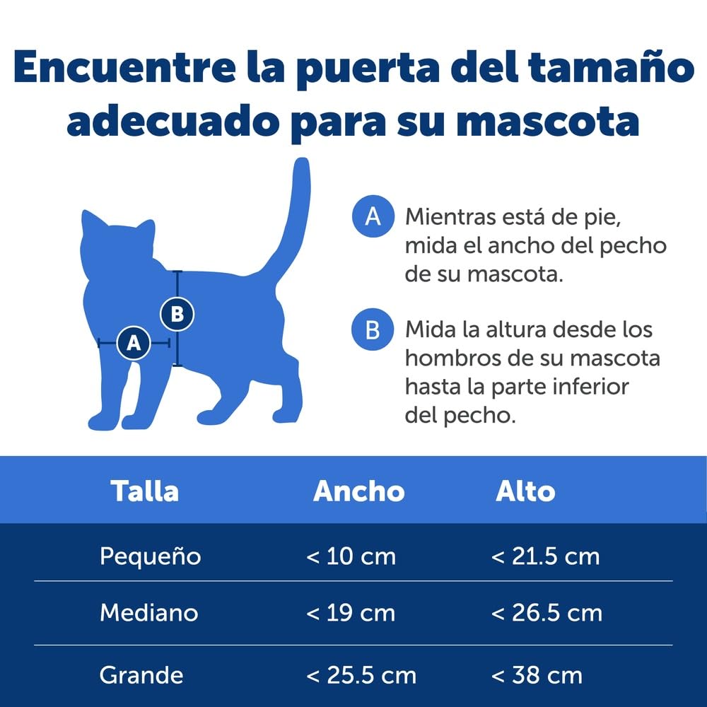 PetSafe Puerta para Mascotas de Climas Extremos - Triple Abertura, Eficiente Energéticamente, Marco Personalizable - Pequeña