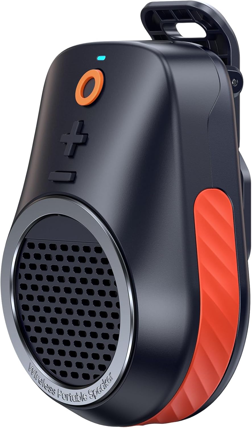Wodgreat Portable Bluetooth Speaker, Wireless Mini Speaker Support Hands-Free Call&Robust Music, IPX7 Waterproof, Clip-On Speaker for Outdoor, Hiking, Beach, Running & Travel