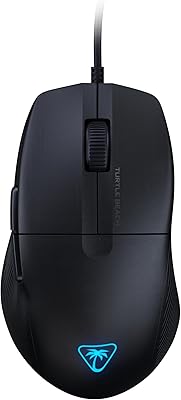 Turtle Beach Pure SEL – Mouse da gioco RGB ergonomico ultraleggero, sensore ottico a 8K DPI, sistema di pretensionamento, illuminazione RGB – Nero
