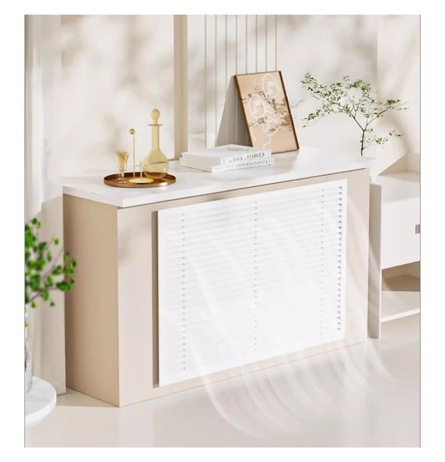Detive Grille d'aération 25 x 25 cm – Grille murale élégante et respirante pour décoration d'intérieur, radiateur et plafond, parfaite pour les marchés et les centres commerciaux