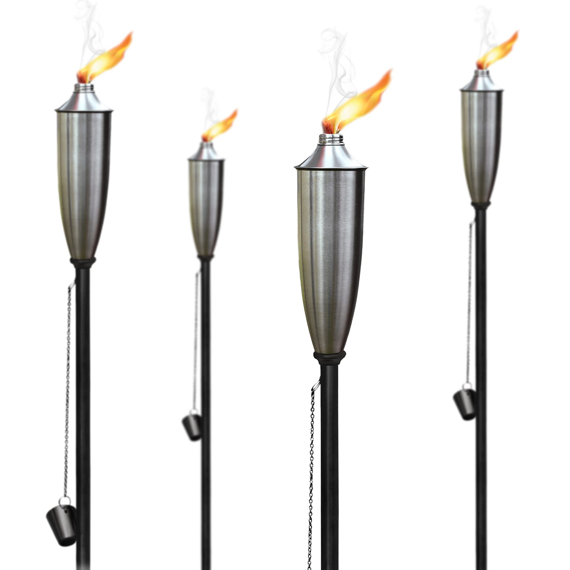 Garden Torch Set of 4 Garden Backyard Landscape Lanterns 60 Inch