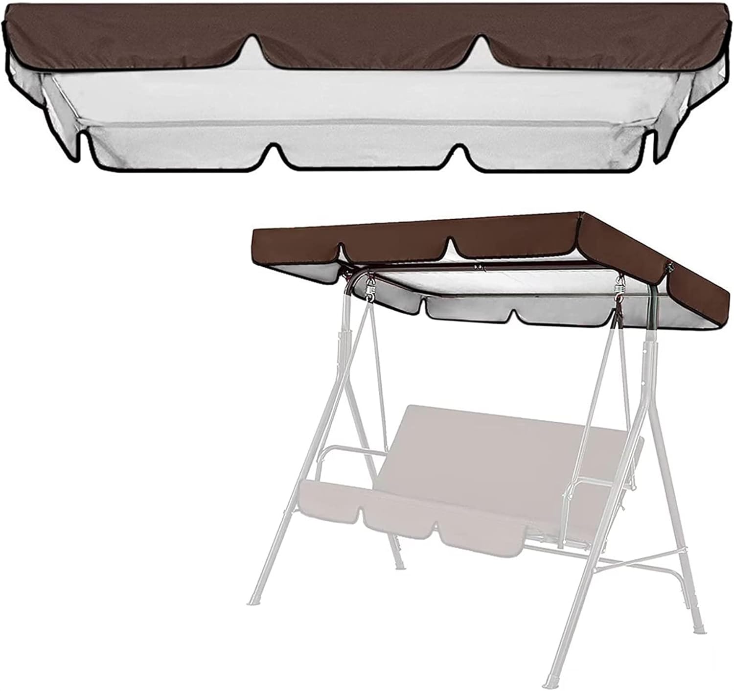 2 3 Seater Outdoor Patio Swing Canopy Replacement Cover