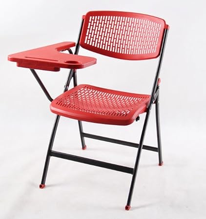 Amazon サイドテーブル 付き パイプ椅子 折りたたみ式 テーブル 一体型 パイプ椅子 チェアテーブル オメガ ミーティング 屋外 講習 講義 会議 自宅 介護 収納 簡易 レッド Ek Th46l Rd ミーティングチェア 文房具 オフィス用品