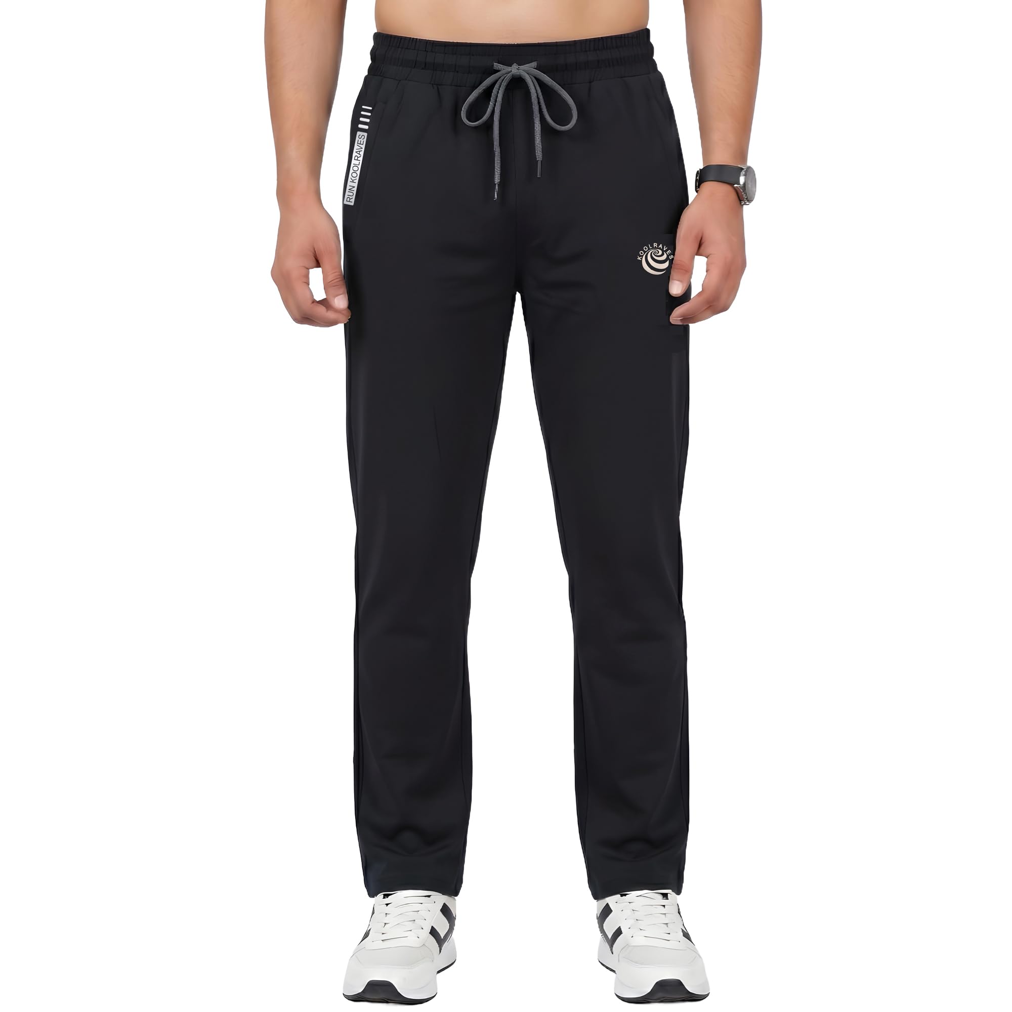 Men's High-Performance Sports Lower - Solid Activewear Track Pants with Drawstring & 3 Secure Zipper Pockets for Gym, Training & Casual Wear-picture-22