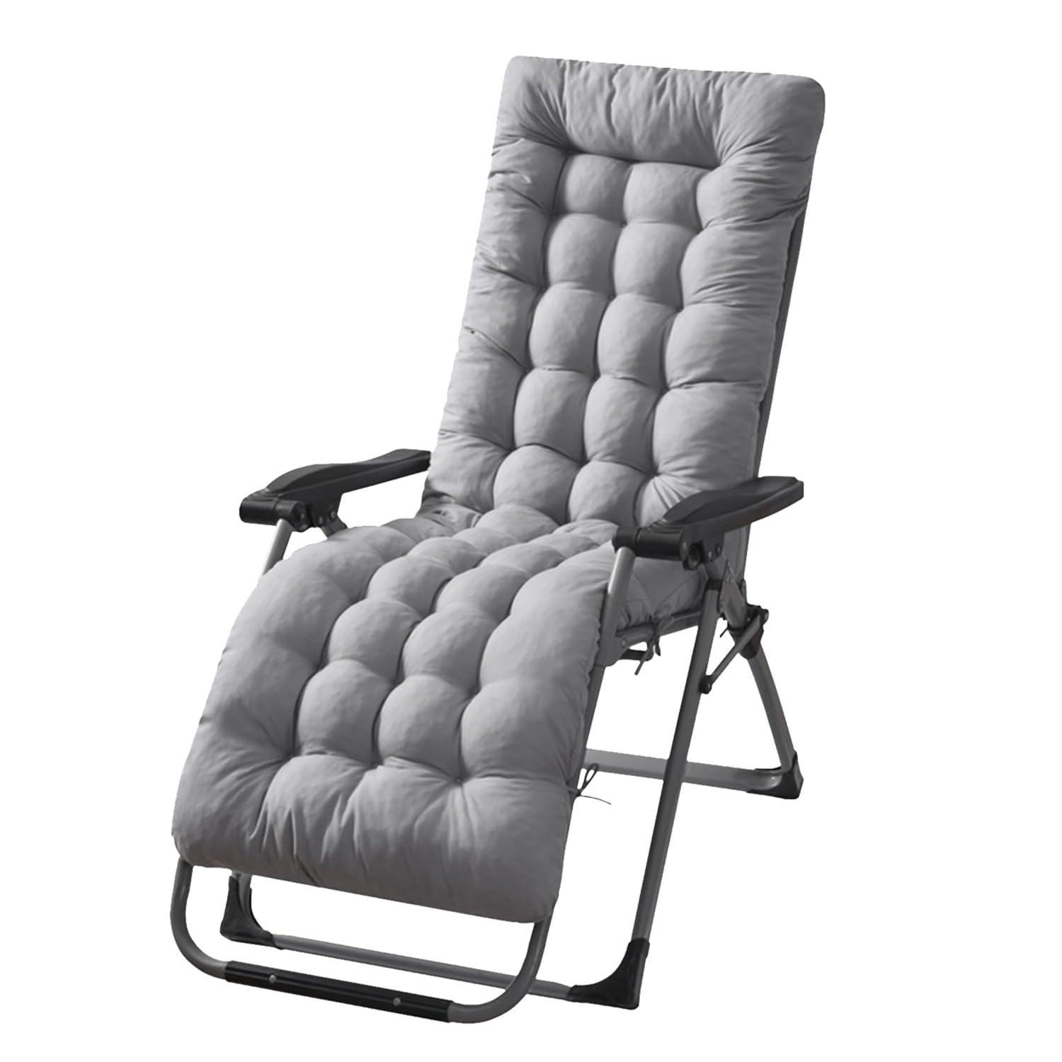 Coussin de chaise à bascule de qualité supérieure épais et moelleux gris