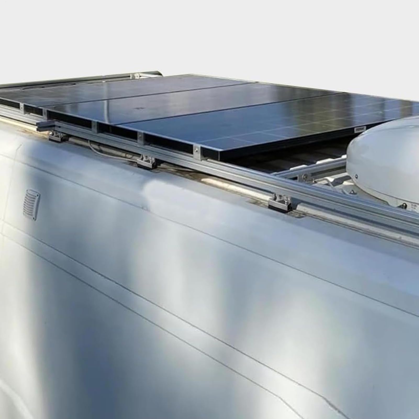 Montaje Para Paneles Solares En Techo Kit de 4 Soportes de Montaje para | Estructura De Acero Inoxidable Para Techos De Caravanas, Embarcaciones, Remolques Y Camping