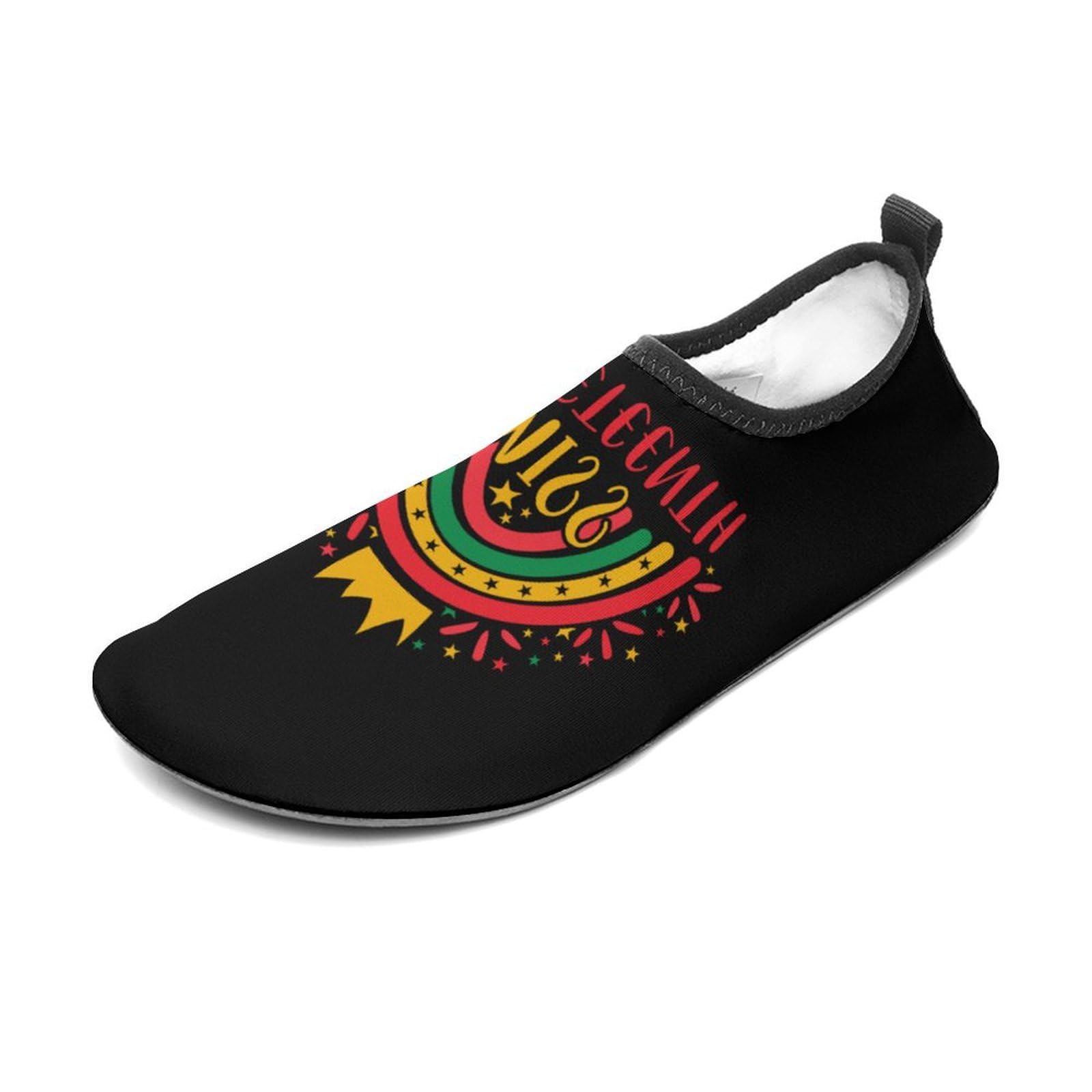 CSEMEIE Juneteenth Day Freedom 1865 Water Shoes Beach Shoes Aqua Socks for Women Men Swimming Yoga