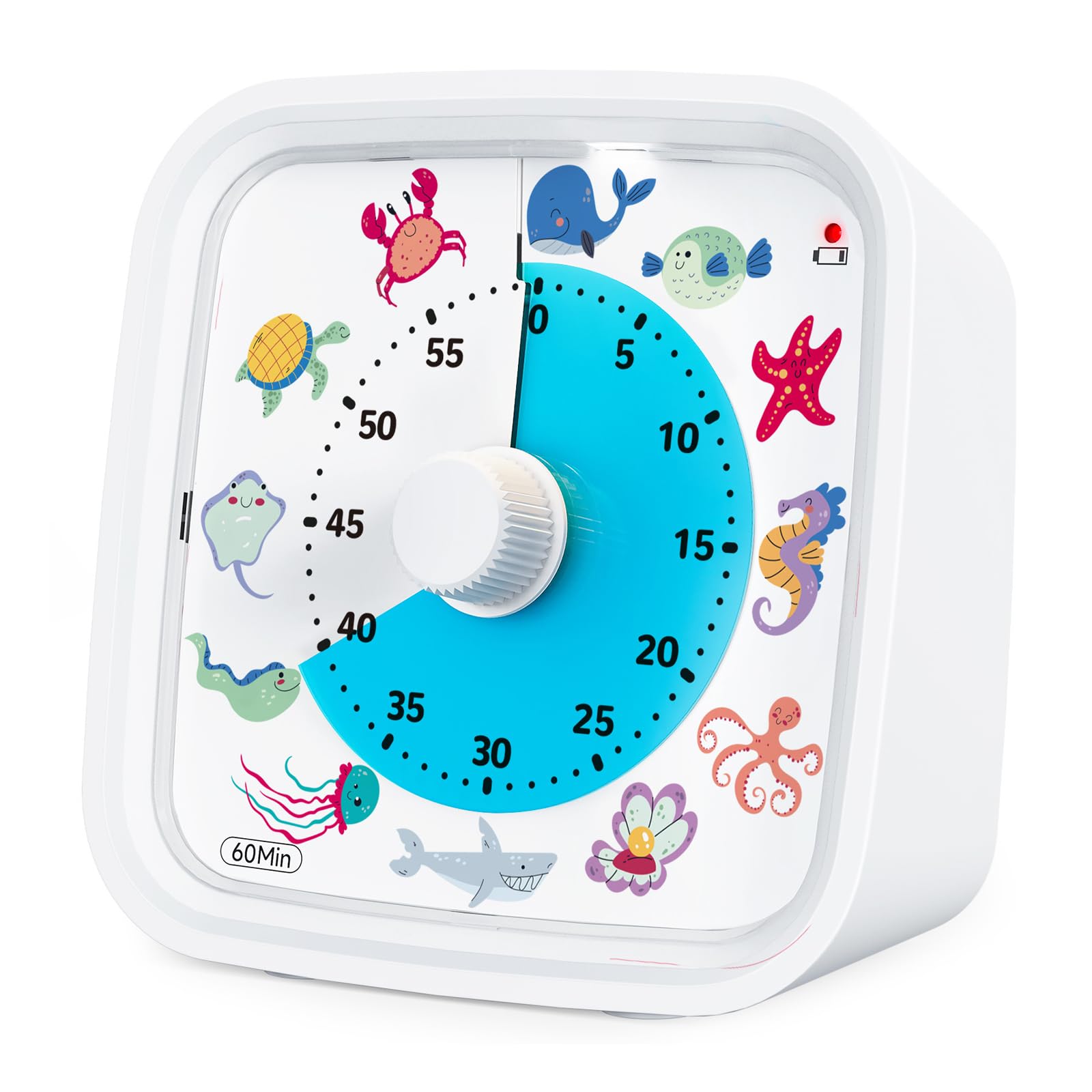 Msioytog Blue Quiet Countdown Timers With Large Display And Soft Cover Great For Time Management Classroom Quiet Kids Timers