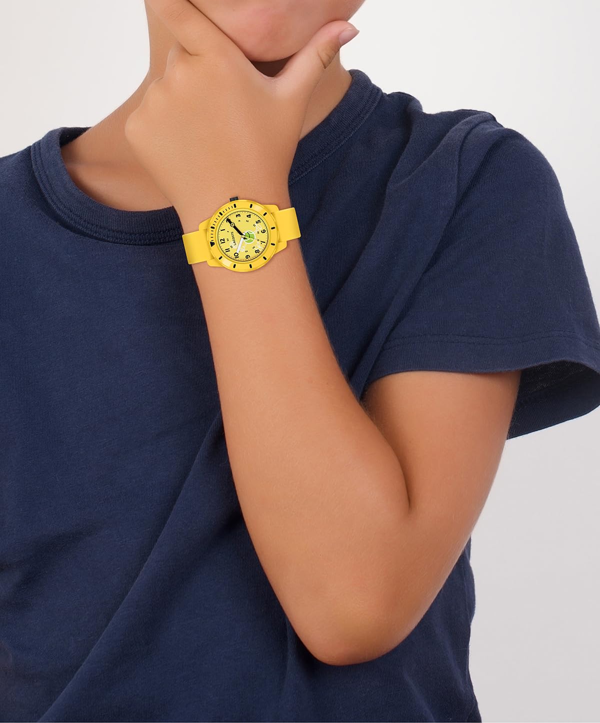 Lacoste Reloj Analógico de Cuarzo para Niños Colección Mini Tennis Collection con Correa en Silicona