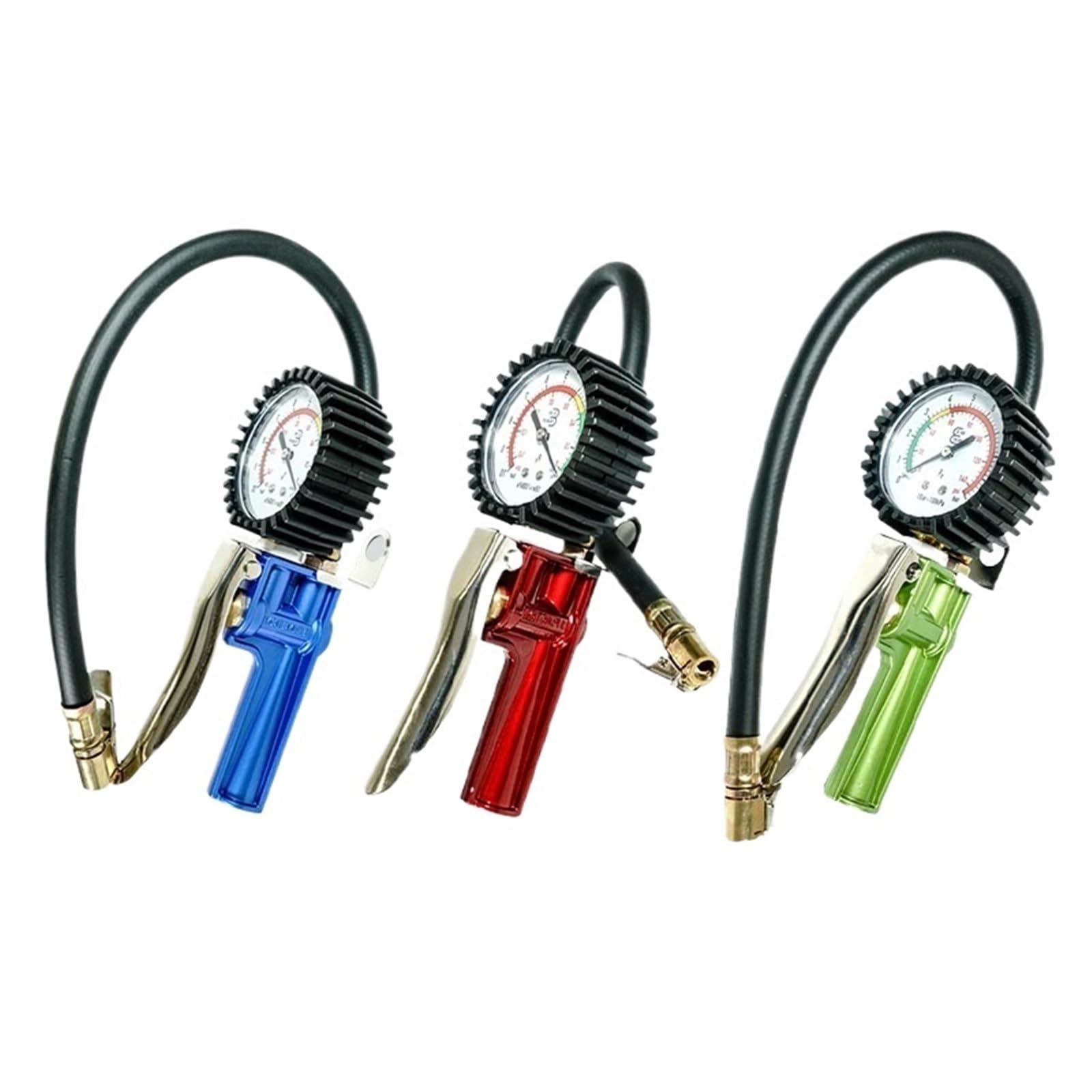 sensore Pressione Pneumatici Misuratore di Pressione dei Pneumatici con indicatore Meccanico, gonfiatore per Pneumatici con manometro per Moto, Auto, Camion e SUV | C
