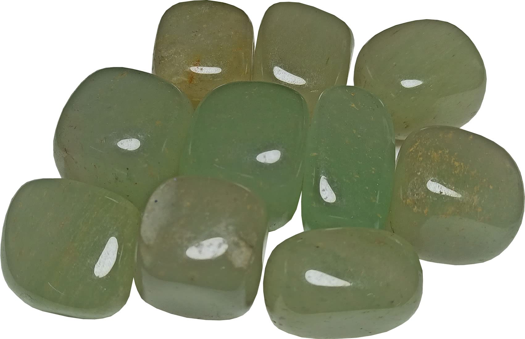 Aldomin� Natural Green Jade Healing Crystal Tumble Stone (100 Gram)