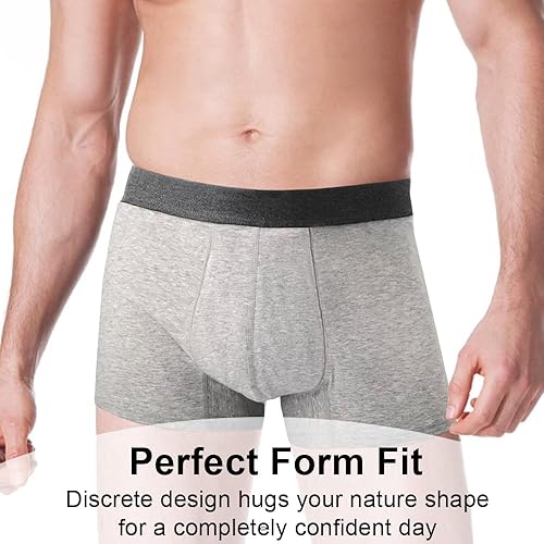 Miniatura 5 de Ropa interior lavable para incontinencia para hombre, algodón absorbente instantáneo con protección contra fugas de vejiga de 1.7 fl oz, ropa