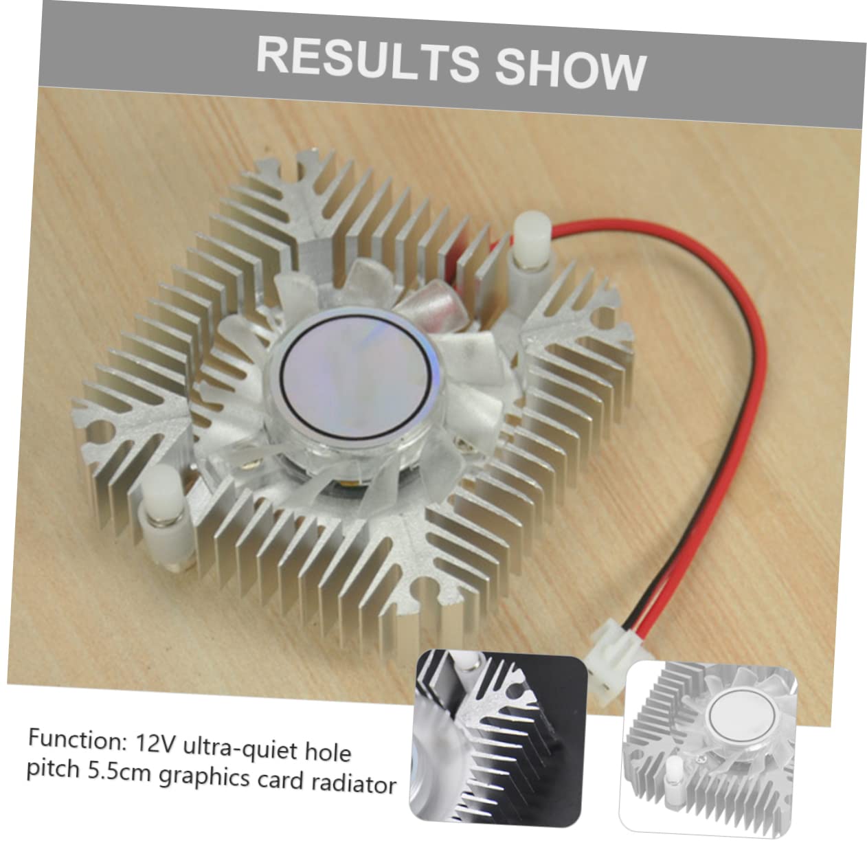 KALLORY 12V Silent GPU Cooling Fan Graphics Card Cooler High Performance Computer Case Part Easy Installation Reliable Heat Dissipation for Video Card Accessory