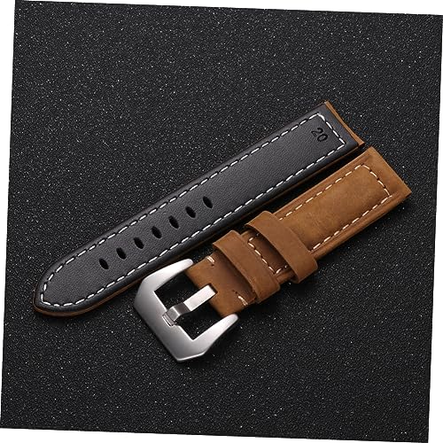 Watch Strap Vintage Watch Band Replacement Band Large Dial Watchband Brown4