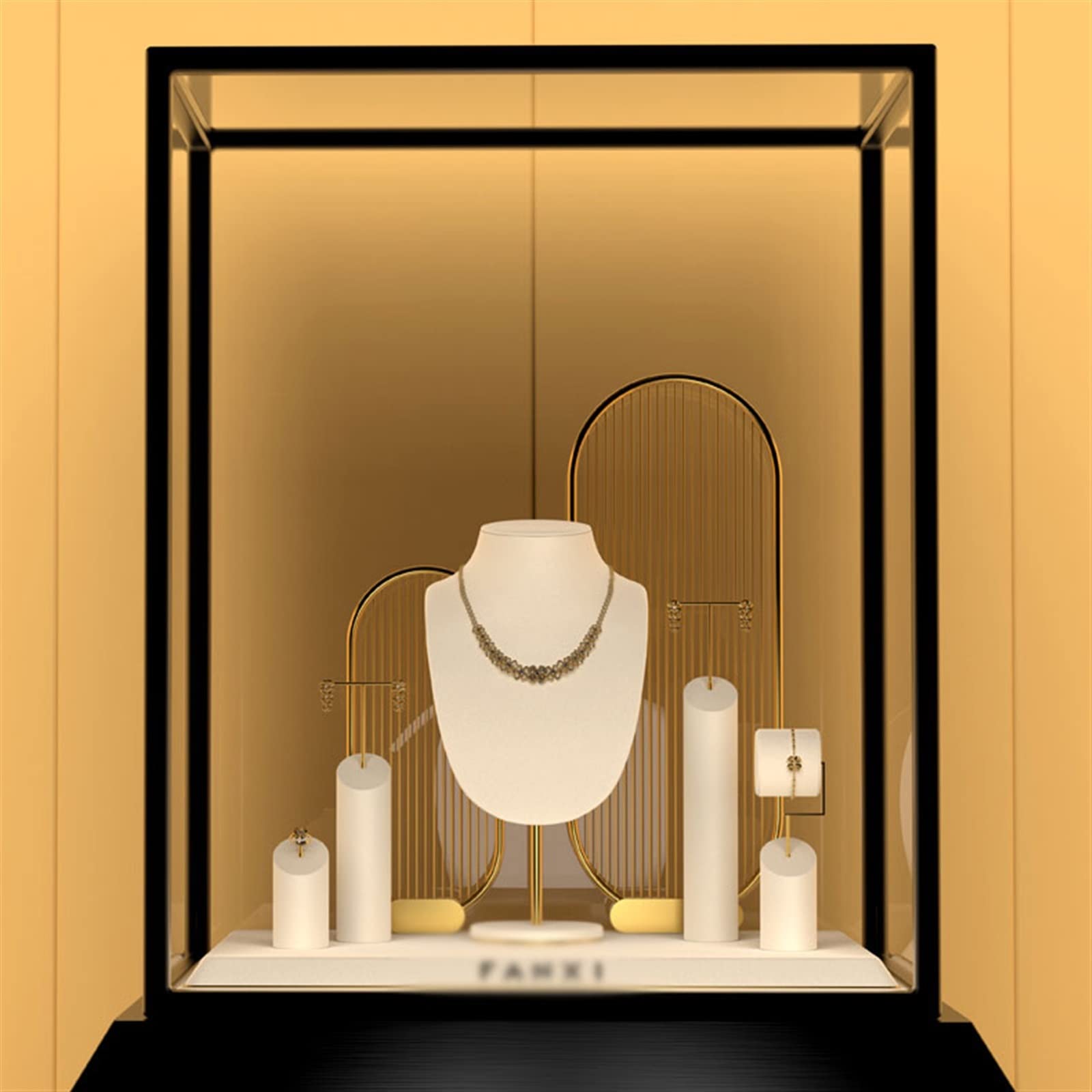 biżuterię Necklace Jewelry Display Bust Stand Freestanding