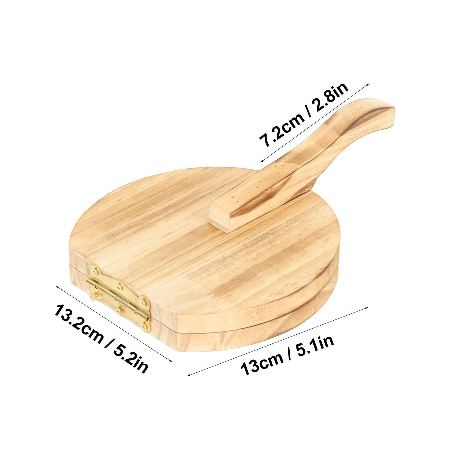 Dough Pressing Tool, Multifunction Cabilock Wood Tortilla Press for Homemade Mexican Tortillas Dumpling