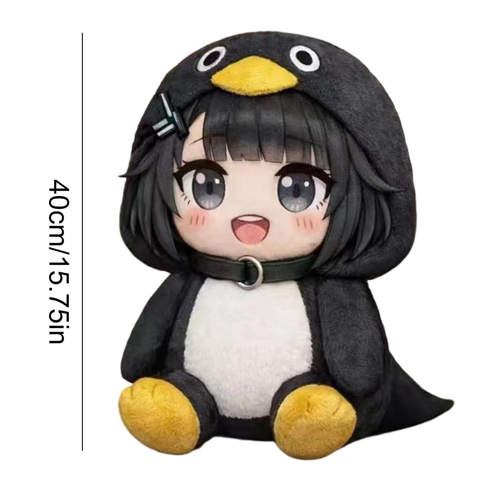 Generico Peluche Gugu Gaga Pinguino, Gugu Gaga Penguin Pupazzo, Gugugaga Penguin Peluche Carino e Soffice, Bambola Meme Pinguino Gugugaga Lavabile ed Elegante, Regalo per Fan (A-con suono 40cm)