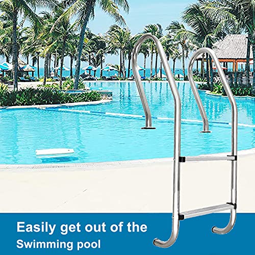 Escalera para piscina con pasamanos de acero inoxidable 304 miniatura 2