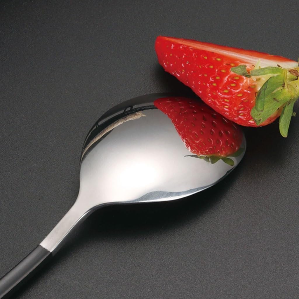 Ensemble d'argenterie 2/3 pièces, Couteau, Fourchette, cuillère, Couverts en Acier Inoxydable, fourchettes à dîner réutilisables, Service de Table Poli Miroir