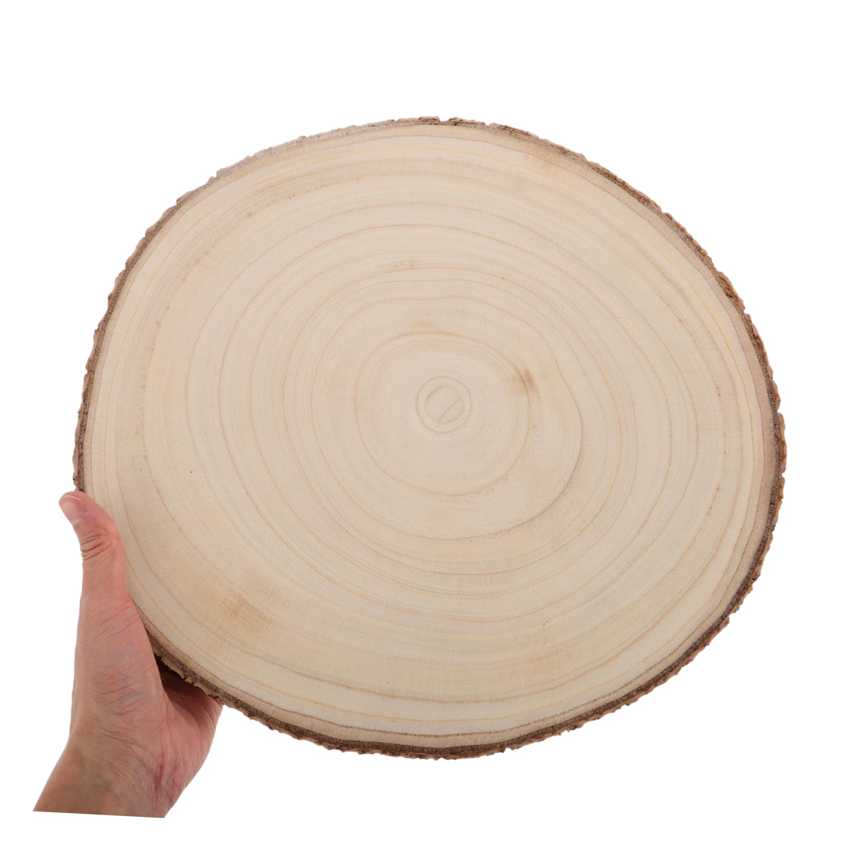 Housoutil 2stücke Holzscheiben Natur Unbehandelt Runde Holzspäne Zum Bemalen Rustikale Teller Für Diy Basteln Holzblöcke Für Hochzeitsdeko Und Kunsthandwerk