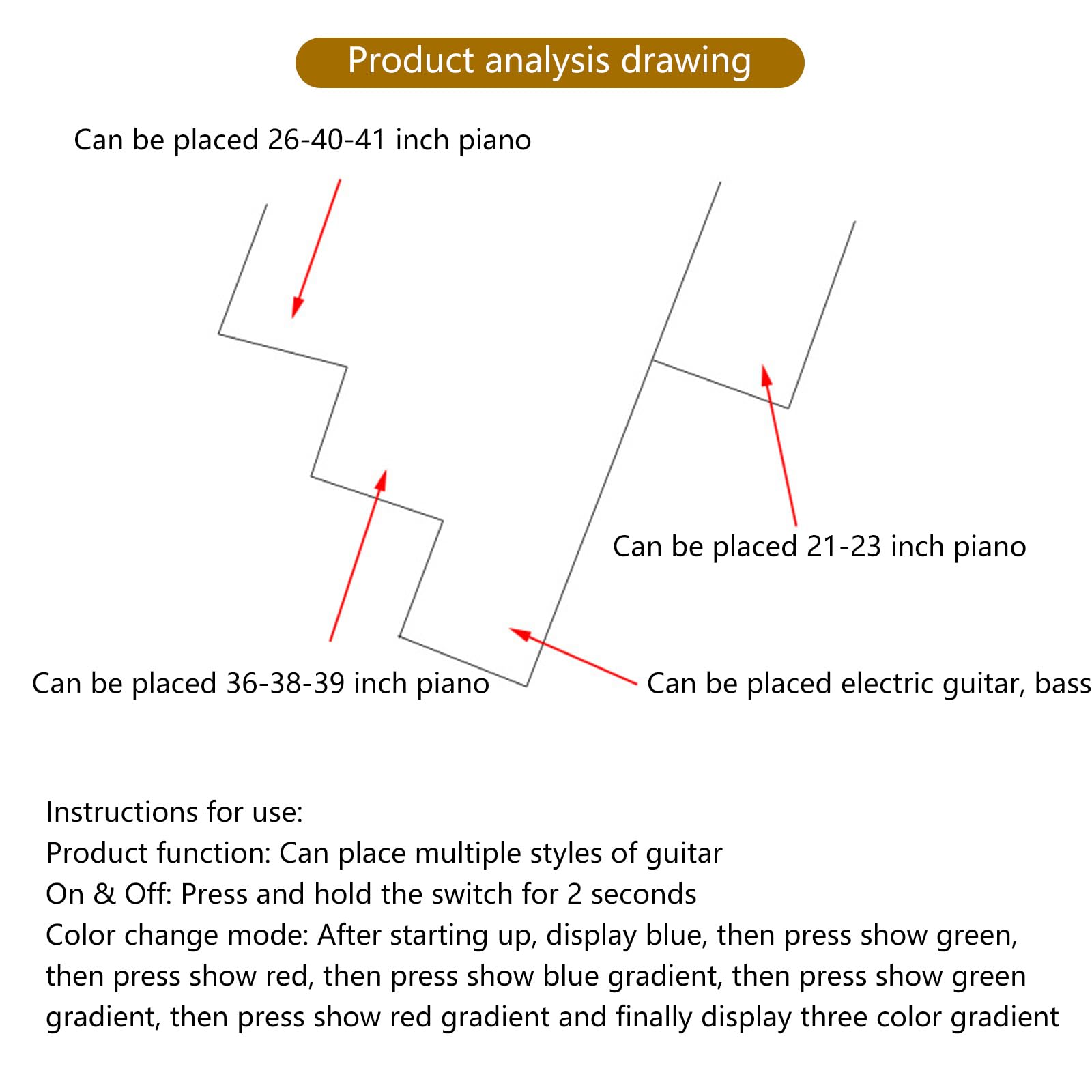 Piegare L'Ukulele Supporto Verticale Strumenti Musicali Con Concerto Leggero Portatile Acrilico Piccolo Supporto Chitarra