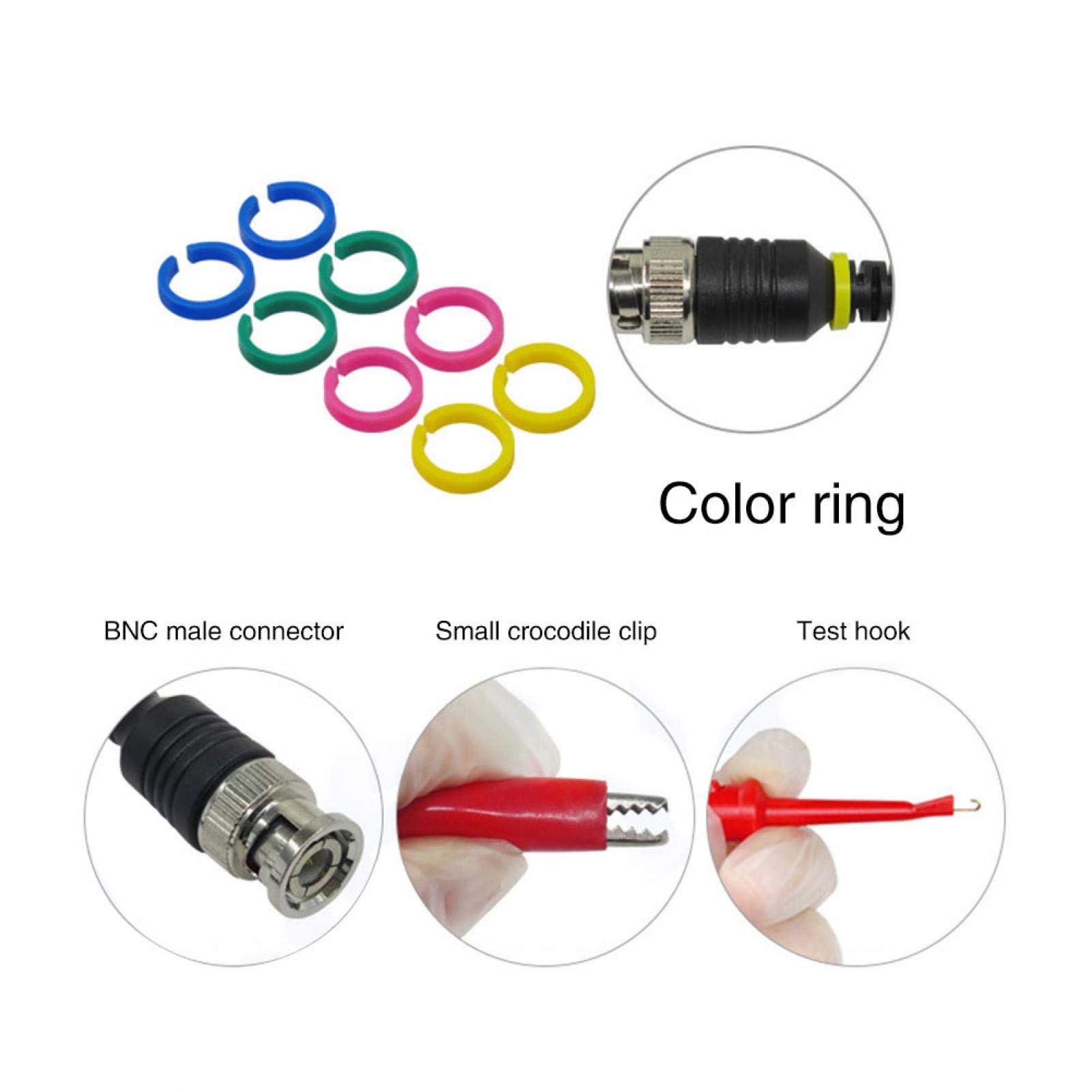 Przewód testowy, kabel multimetrowy, kabel testowy, z żółtą osłoną ochronną przewody oscyloskopowe kabel, wygodny do chemicznego przemysłu hydraulicznego konstrukcji metalurgicznej