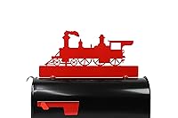 Vista 192 de Hobby, Recreation and Career Style Metal Powder Coated Mailbox Topper (Tent Camping, Matte Black)