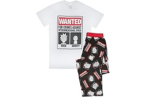 Rick and Morty Wanted Poster Pajama Set for Men
