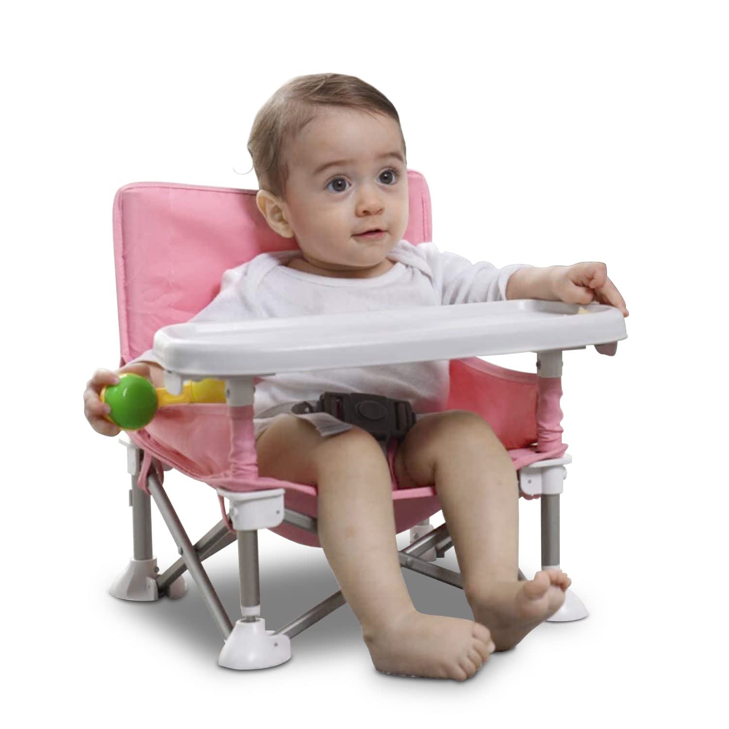 Occuwzz Folding Portable High Chair for Eating， Easy Go Safety Lightweight Booster Seat, Great for Travel