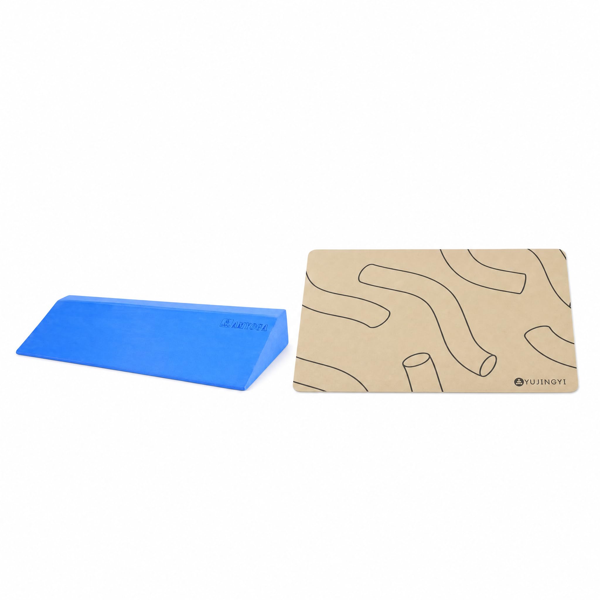 Bloque de Pilates de Espuma con Almohadilla de para Estiramientos, Bloque de Fitness para Fortalecimiento del Tronco, Cojín de Entrenamiento de