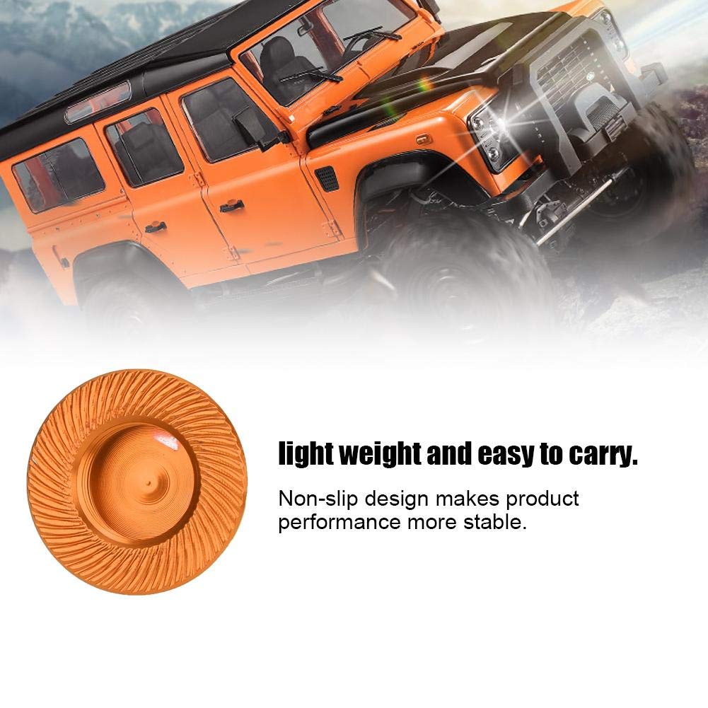 Pack 4 Écrous De Moyeu 17mm Orange - Pour Voiture RC 1/8 - Alliage Alu
